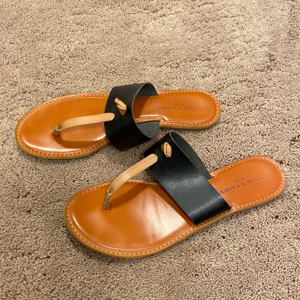 Black & brown sandals